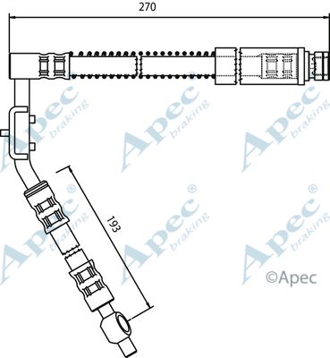 APEC BRAKING Тормозной шланг HOS3266